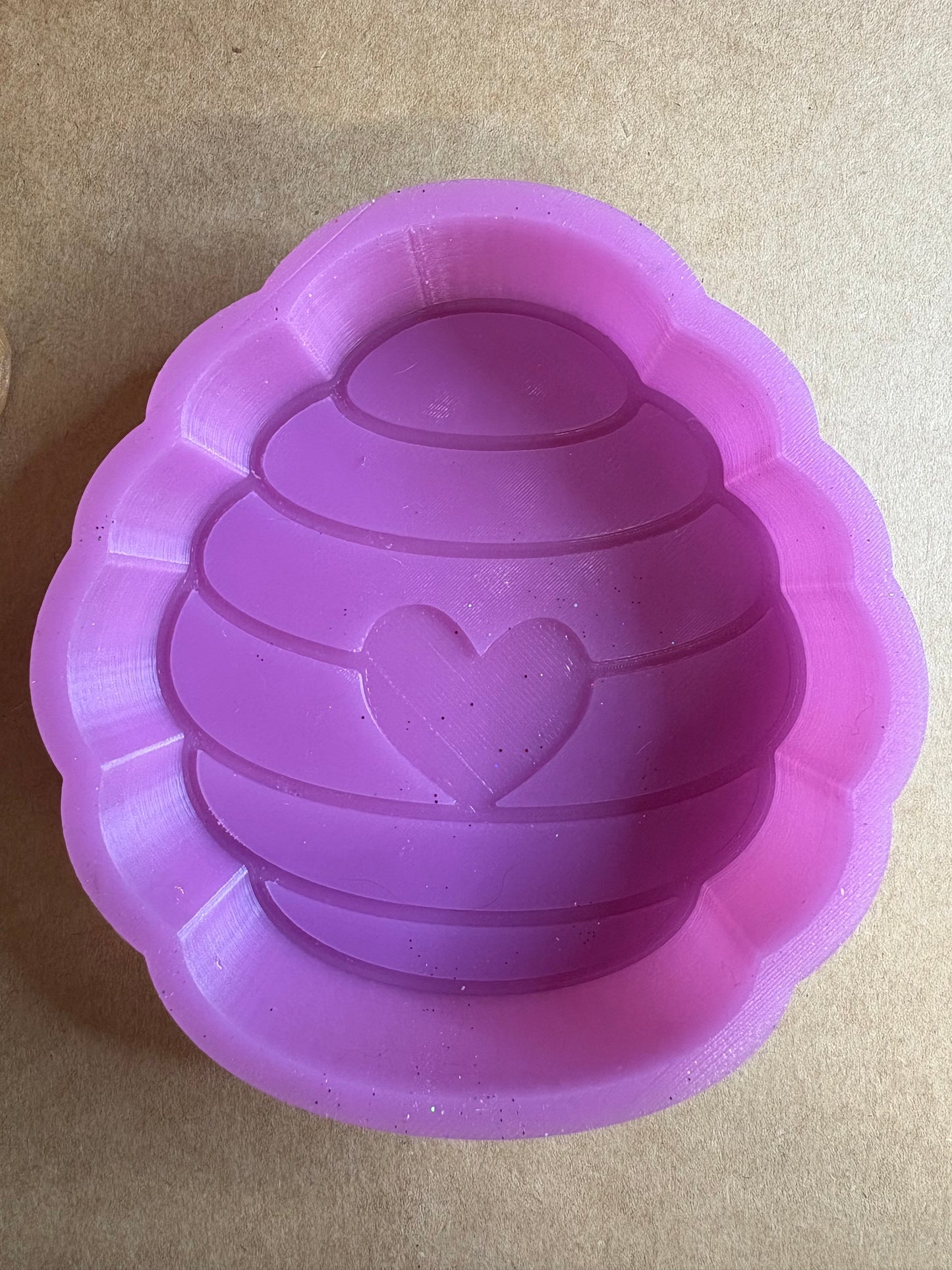 Beehive with Heart Mold for Freshies, Soap, Ice, Resin, etc.