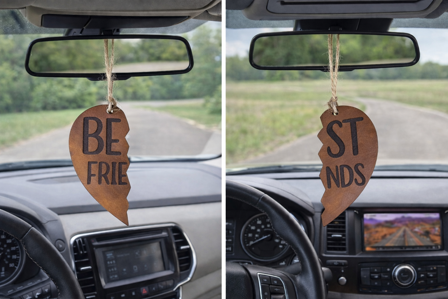 Double Sided Unscented Leather Freshies