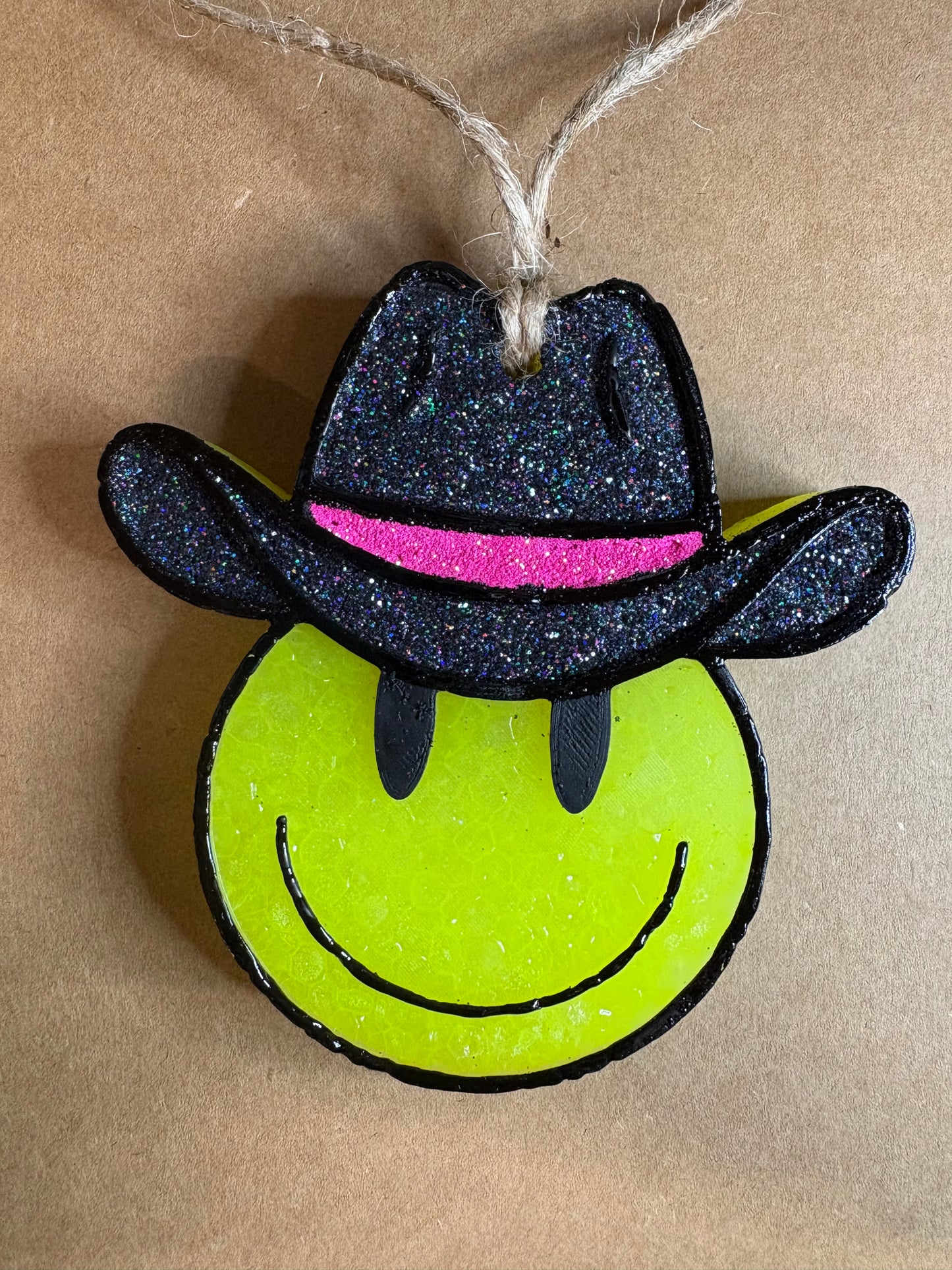Smiley in Cowboy Hat Mold for Freshies, Soap, Ice, Resin, etc.