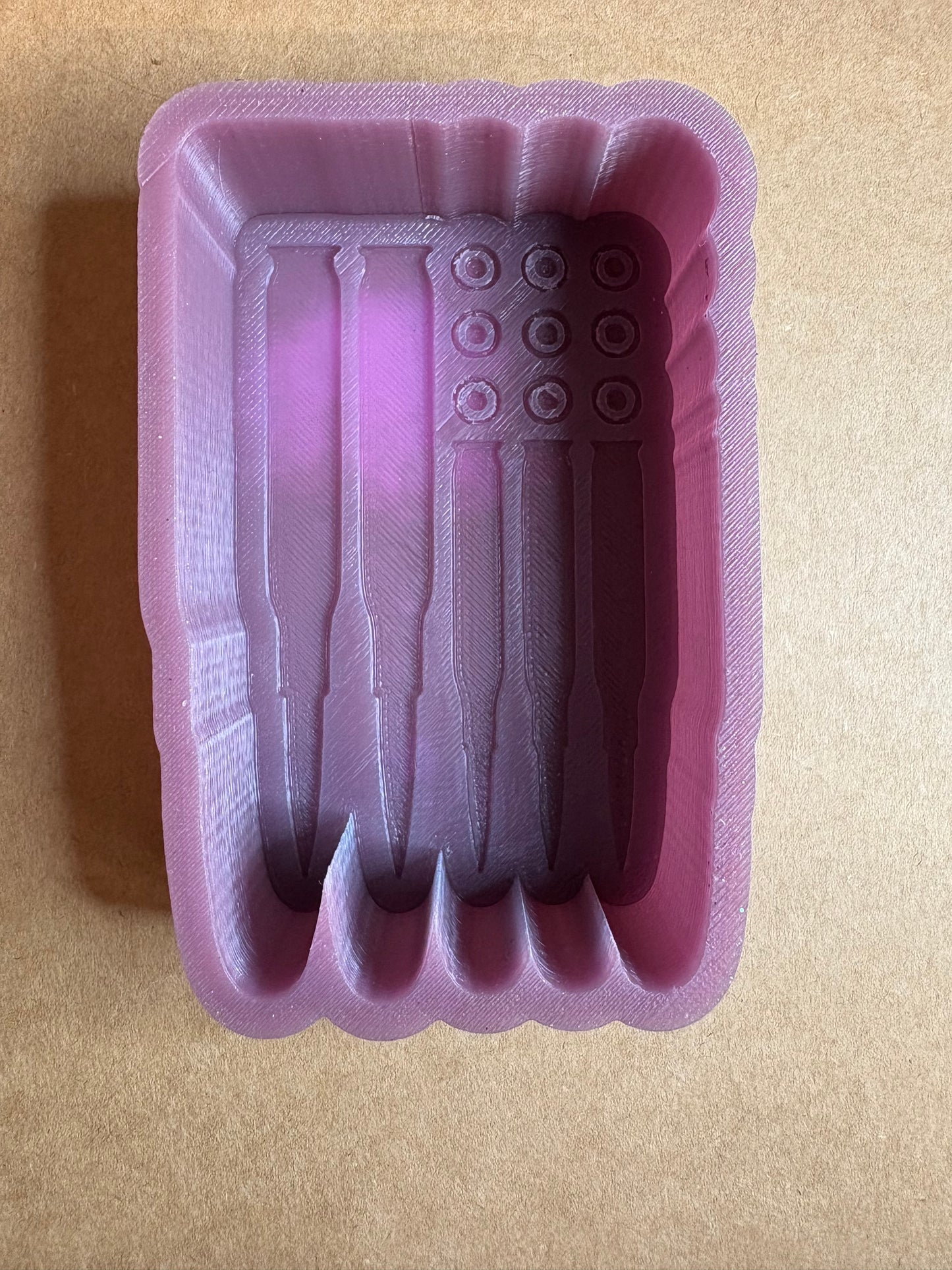 Bullet US Flag Mold for Freshies, Soap, Ice, Resin, etc.