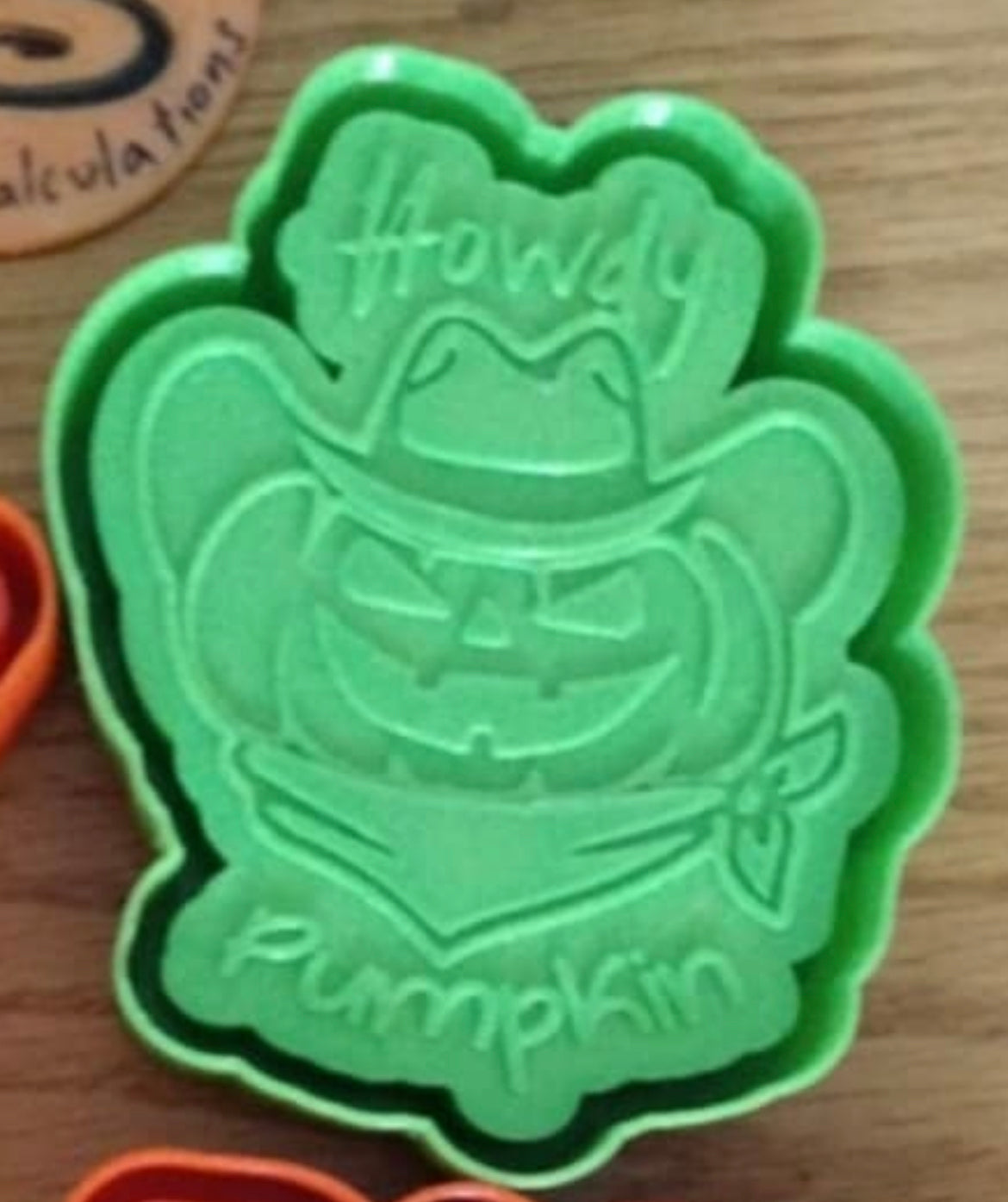 Howdy Pumpkin in Cowboy Hat Mold for Freshies, Soap, Ice, Resin, etc.