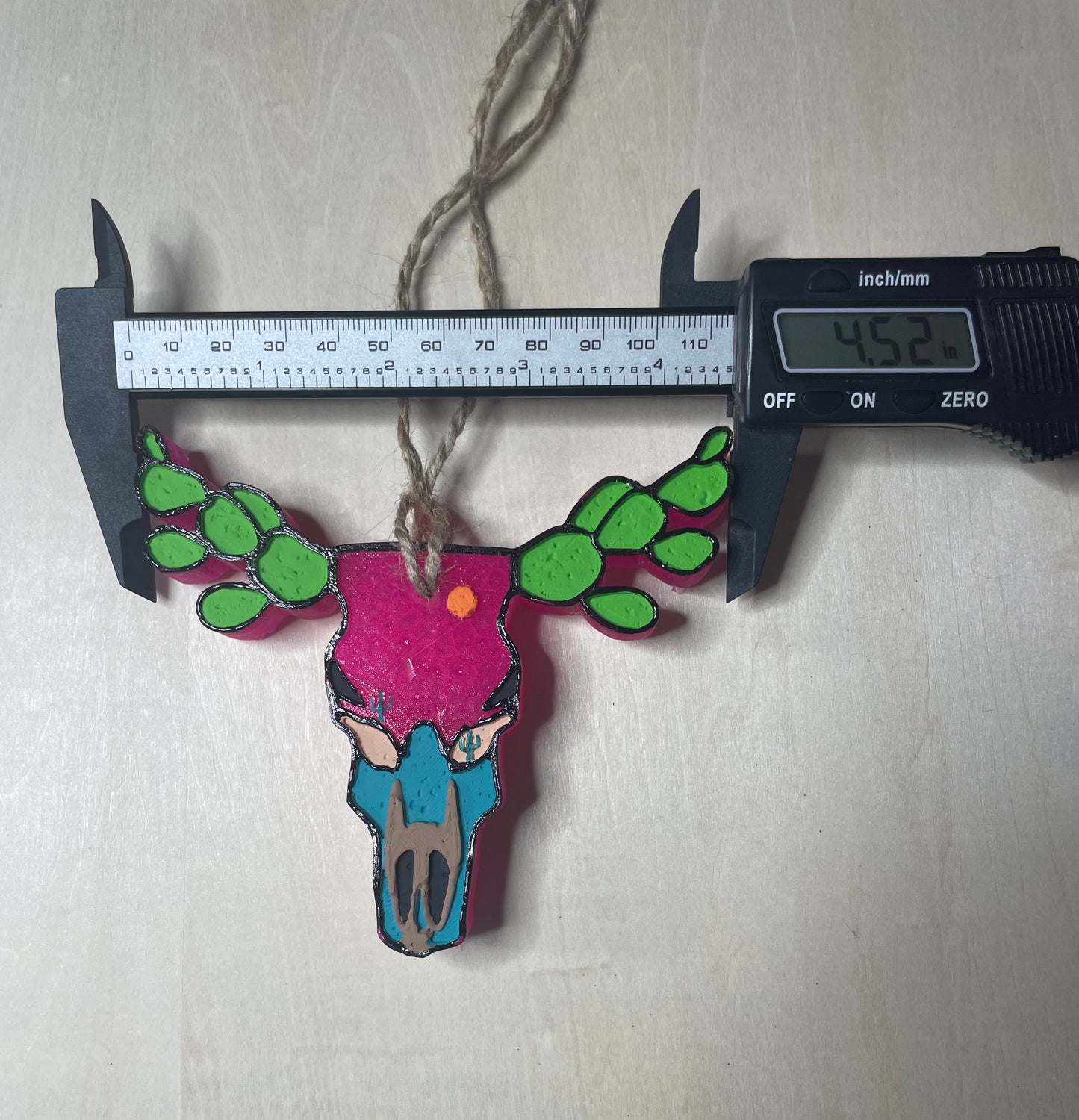 Bull Skull with Cactus Horns Mold for Freshies, Soap, Ice, Resin, etc.