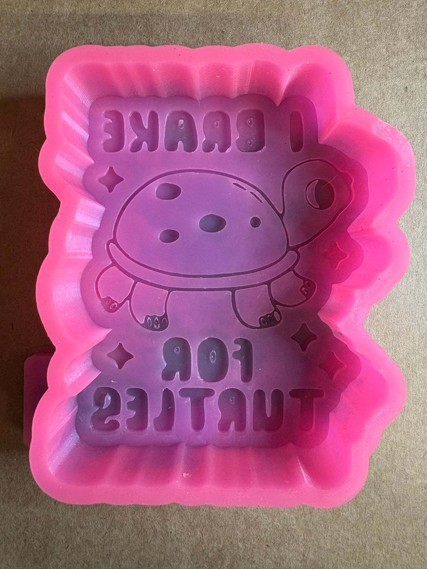 I Brake for Turtles Mold for Freshies, Soap, Ice, Resin, etc.