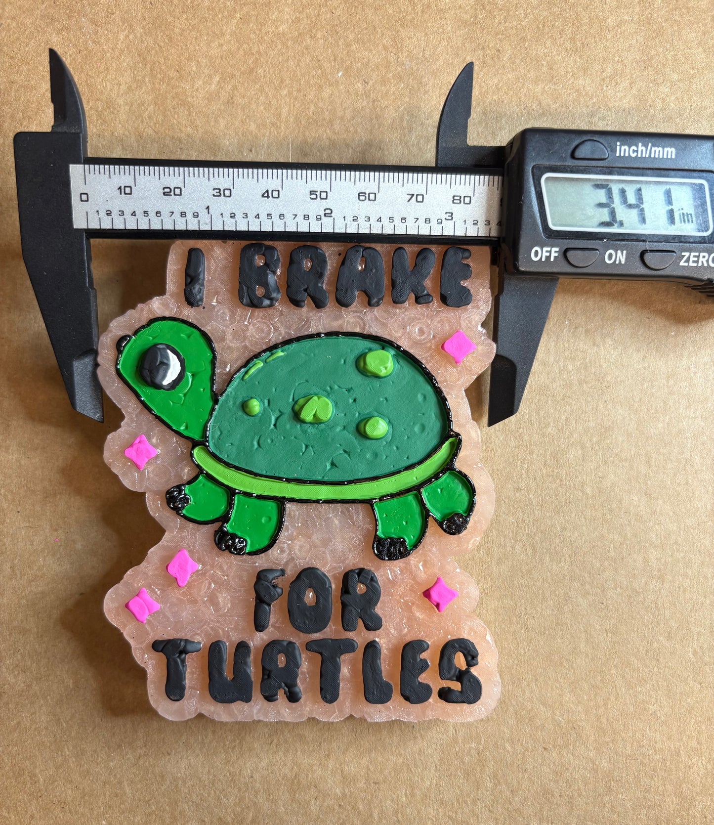 I Brake for Turtles Mold for Freshies, Soap, Ice, Resin, etc.