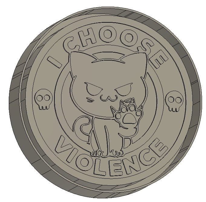 I Choose Violence Mold for Freshies, Soap, Ice, Resin, etc.