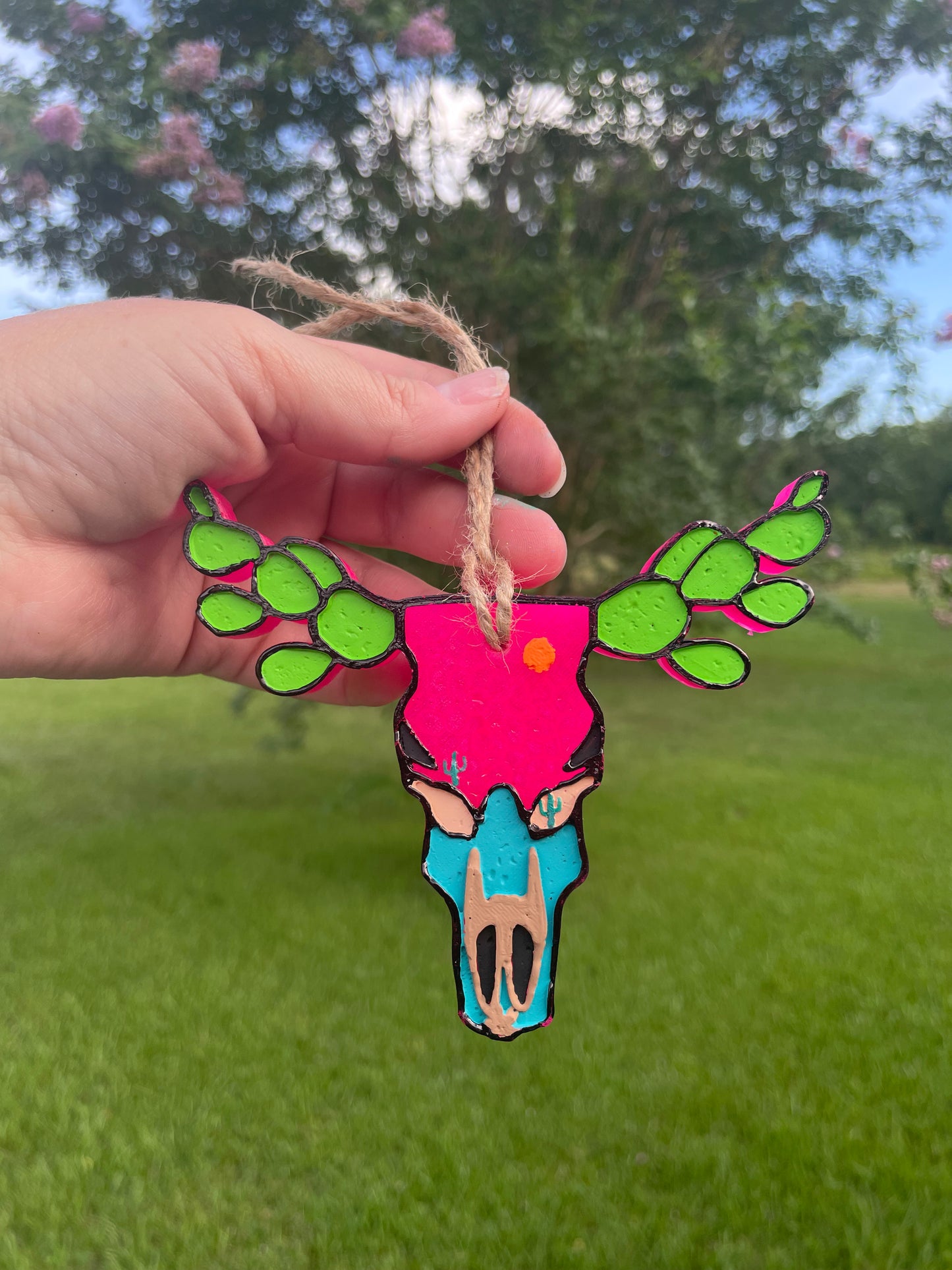 Bull Skull with Cactus Horns Mold for Freshies, Soap, Ice, Resin, etc.