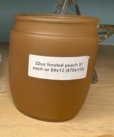 Wholesale Leather Candle Topper for Frosted Peach Jar (12 piece set)