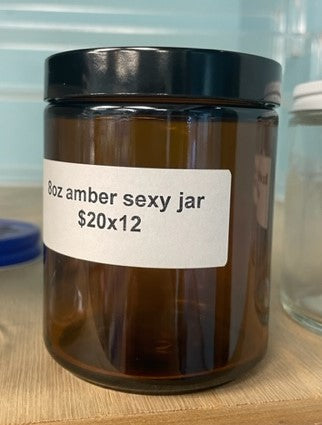 Wholesale Leather Candle Topper for 8 oz Sexy Amber Jar (12 piece set)