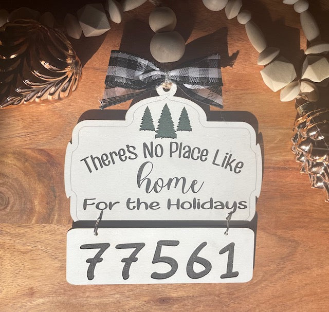 There's No Place Like Home Zip Code Ornament