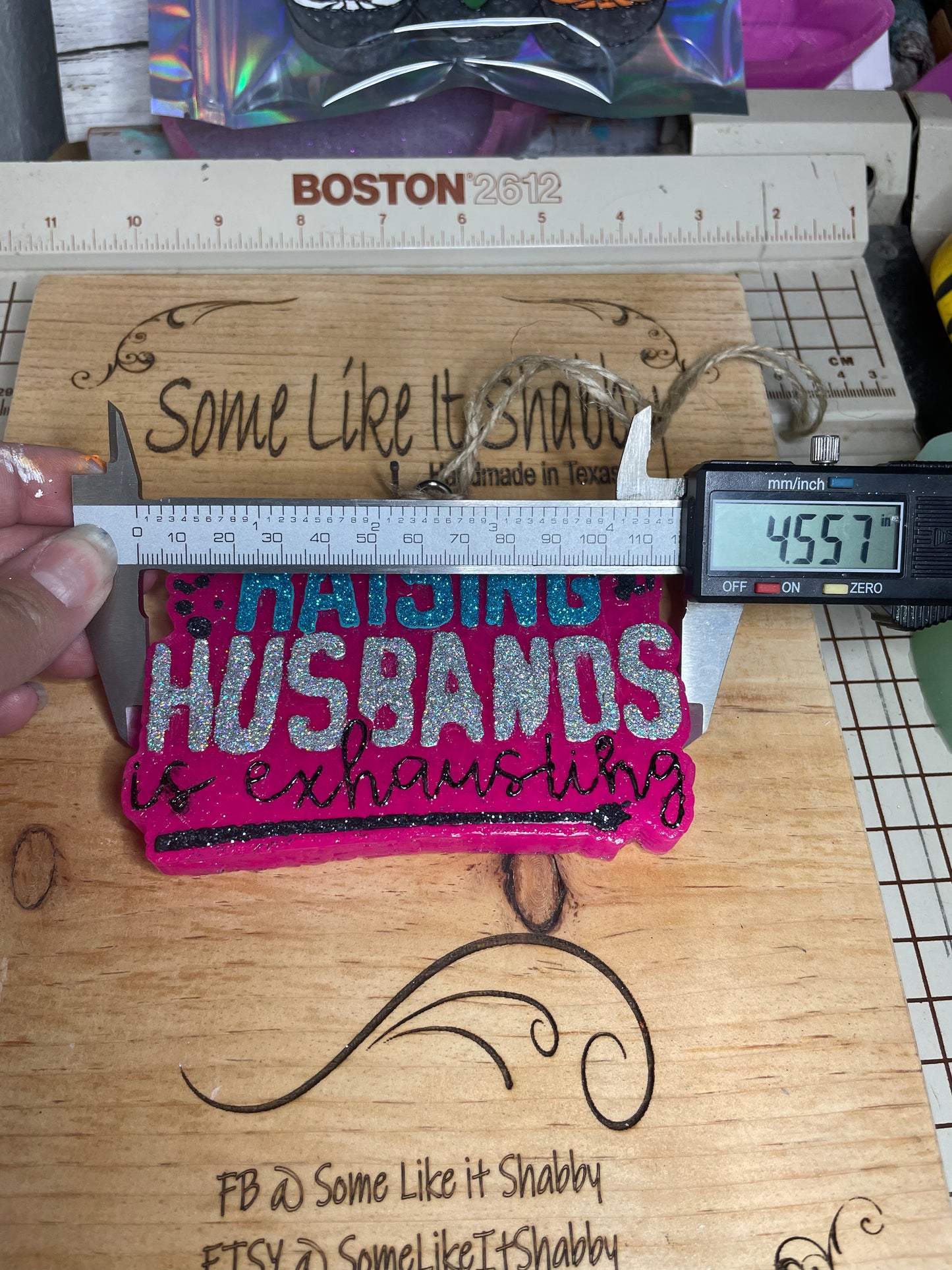 Raising Husbands is Exhausting Mold for Freshies, Soap, Ice, Resin, etc.