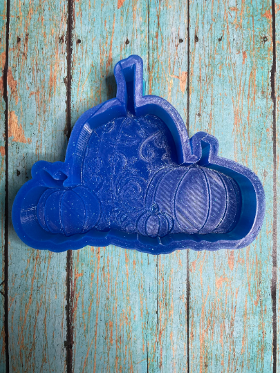 Leather Tooled Pumpkin Grouping Mold for Freshies, Soap, Ice, Resin, etc.