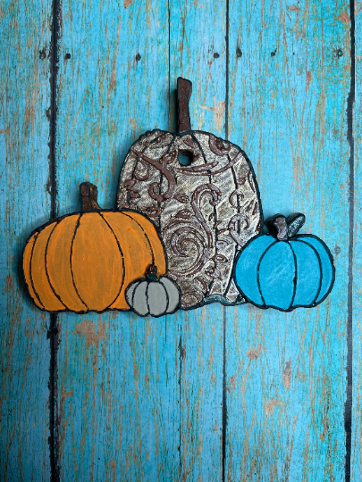 Leather Tooled Pumpkin Grouping Mold for Freshies, Soap, Ice, Resin, etc.