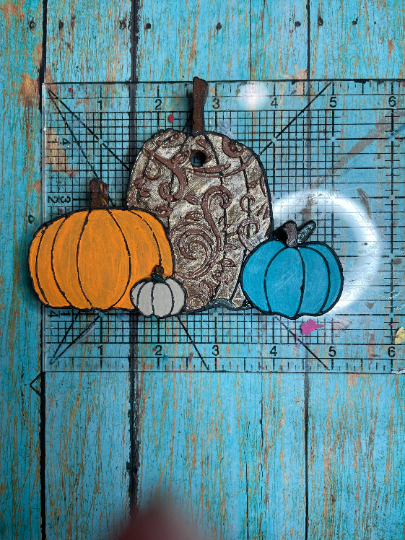 Leather Tooled Pumpkin Grouping Mold for Freshies, Soap, Ice, Resin, etc.