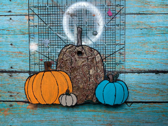Leather Tooled Pumpkin Grouping Mold for Freshies, Soap, Ice, Resin, etc.