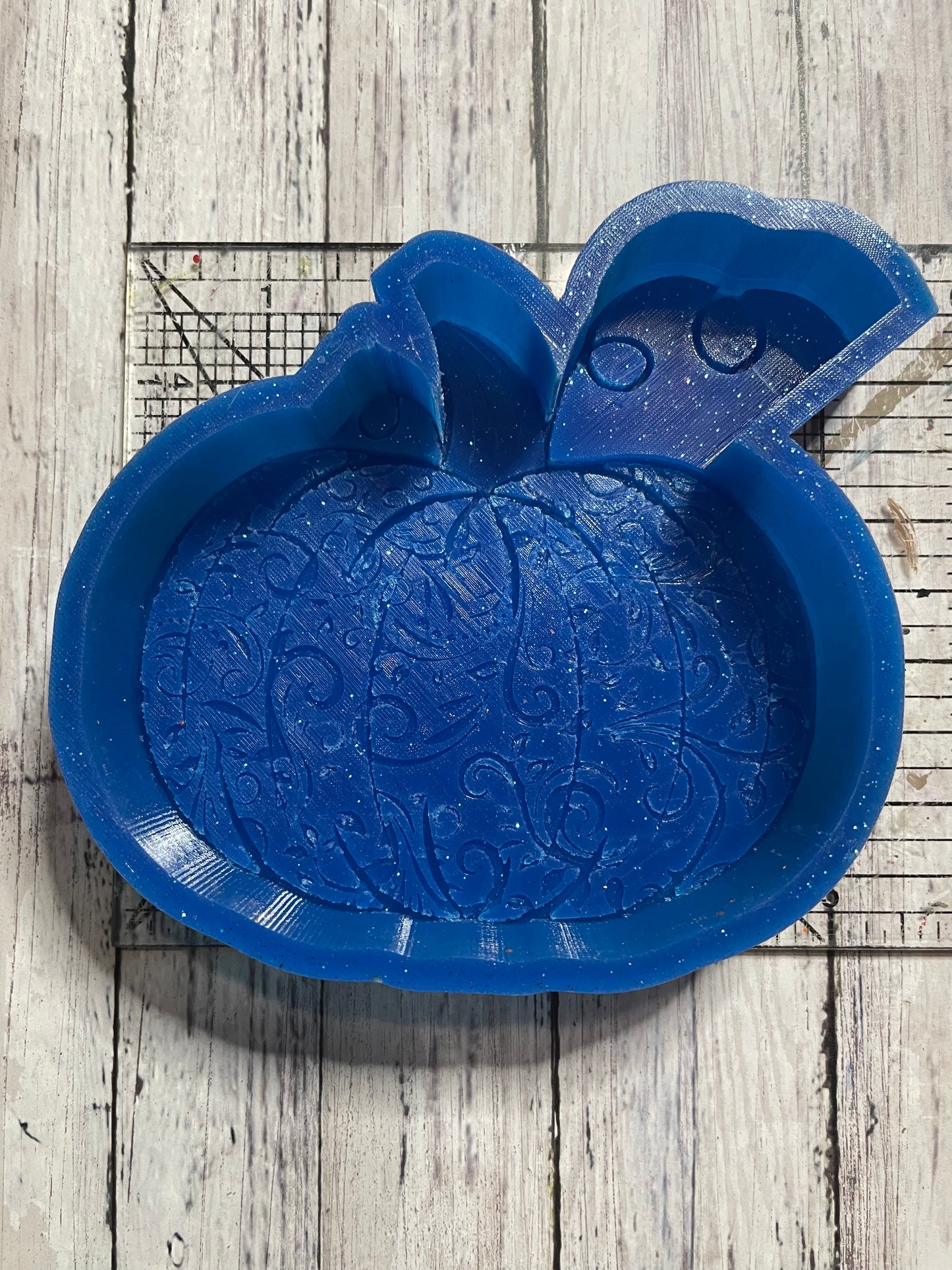 Leather Tooled Pumpkin Mold for Freshies, Soap, Ice, Resin, etc.