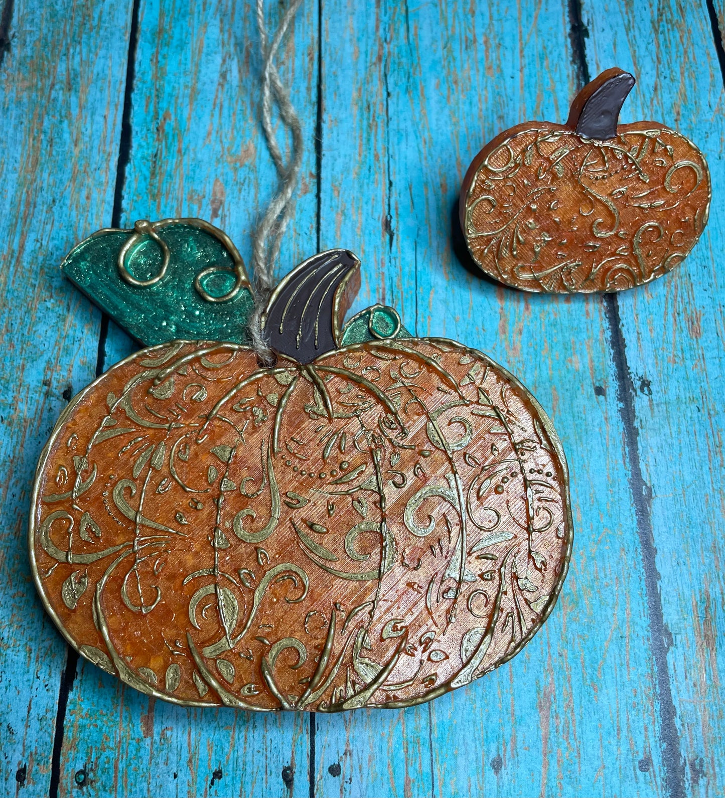 Leather Tooled Pumpkin Mold for Freshies, Soap, Ice, Resin, etc.