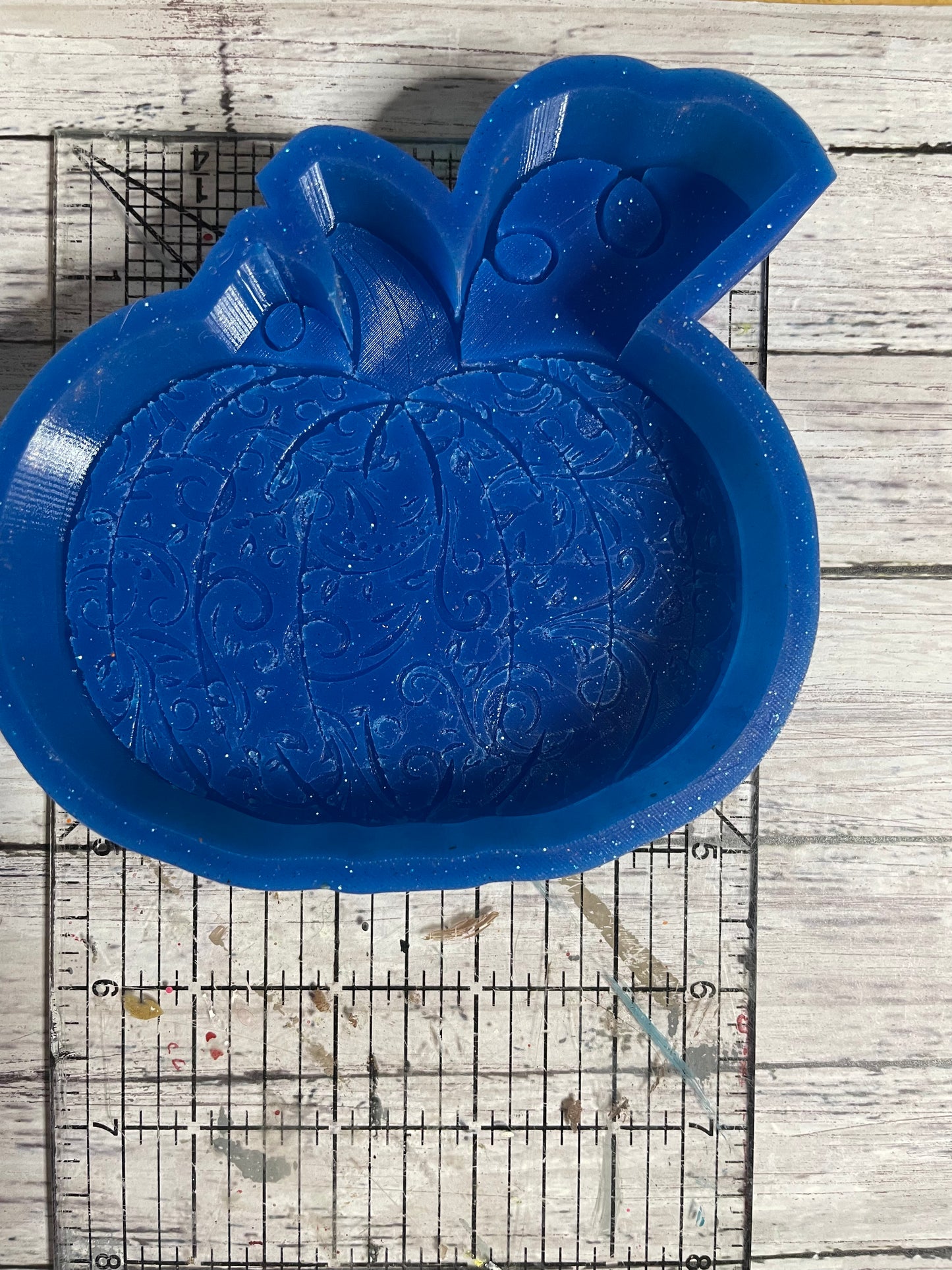 Leather Tooled Pumpkin Mold for Freshies, Soap, Ice, Resin, etc.