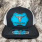 P3 Custom Hats Hair on Hide Longhorn Leather Patch Hat