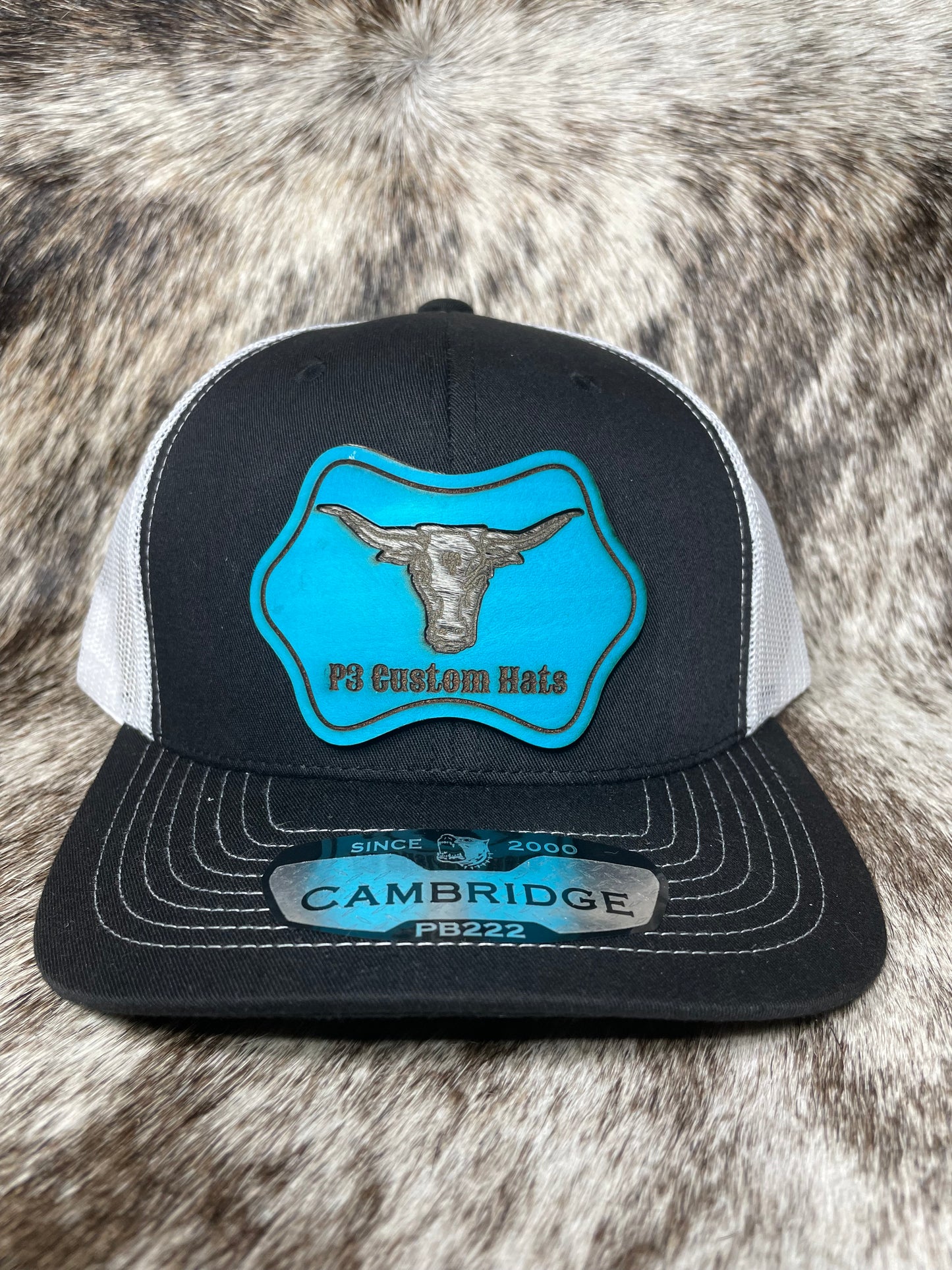 Custom Hat with Leather Patch (Individual Orders)