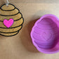 Beehive with Heart Mold for Freshies, Soap, Ice, Resin, etc.