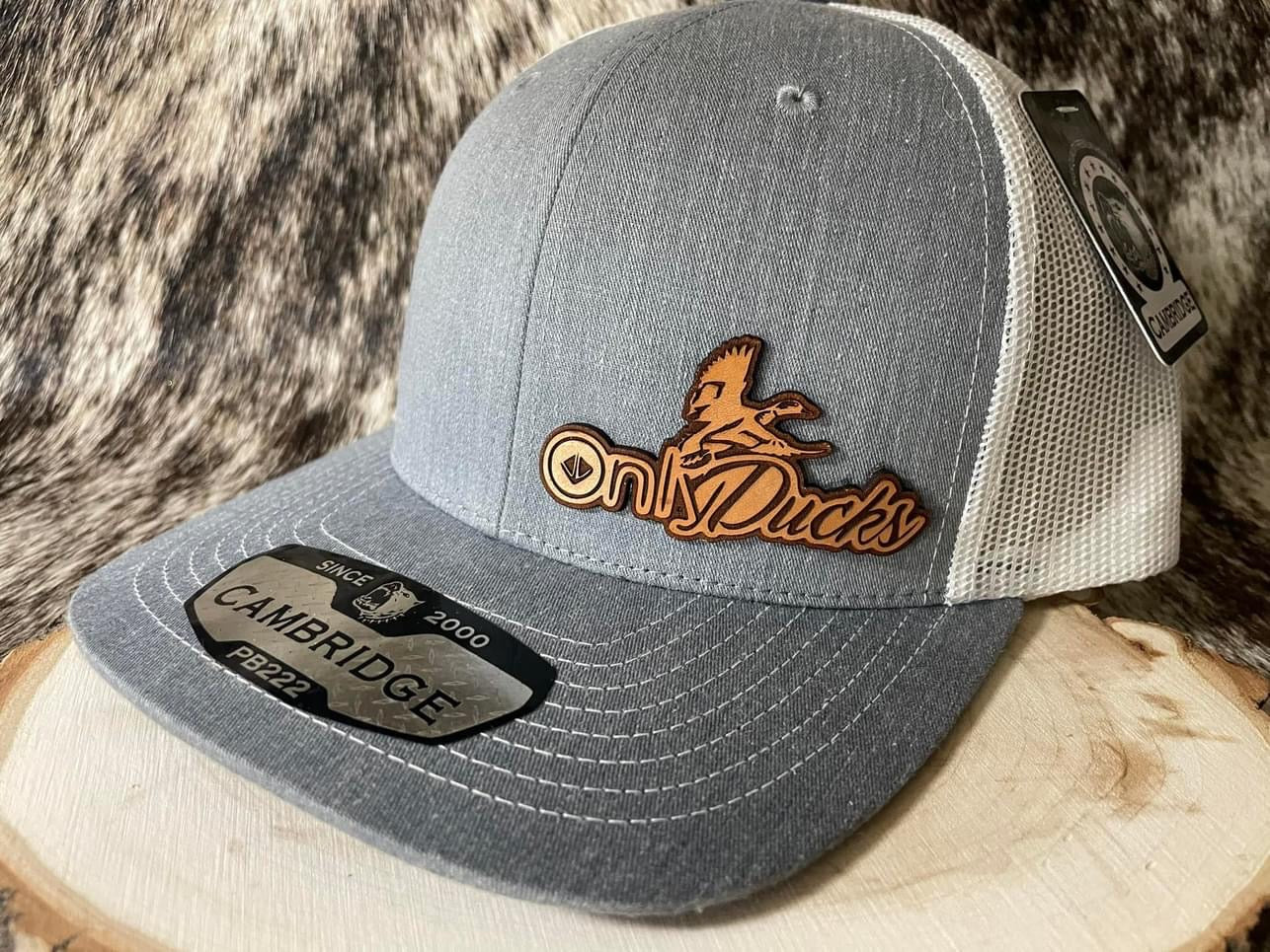 Custom Hat with Leather Patch (Individual Orders)