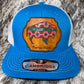 P3 Custom Hats Hand Painted Aztec Buffalo Leather Patch Hat