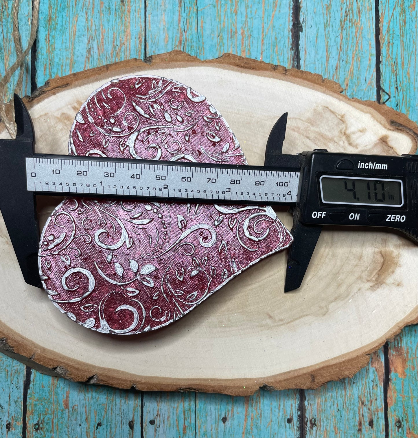 Leather Tooled Heart Mold for Freshies, Soap, Ice, Resin, etc.