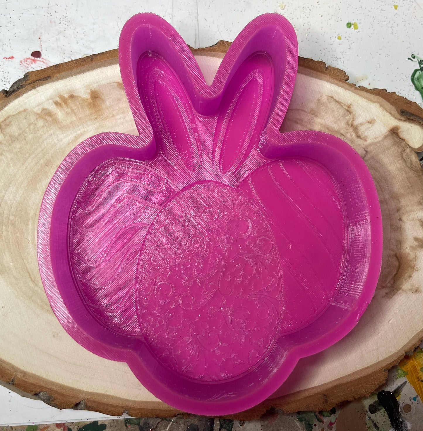 Bunny Eggs with Leather Tooling Mold for Freshies, Soap, Ice, Resin, etc.