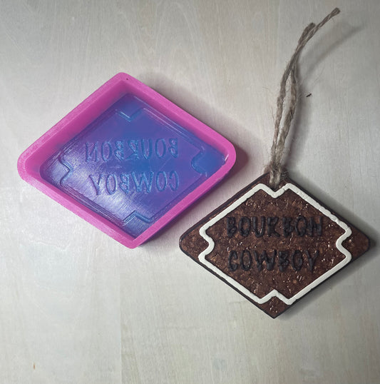 Bourbon Cowboy Silicone Mold for Freshies, Soap, Ice, Resin, and more