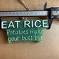 Eat Rice Mold for Freshies, Soap, Ice, Resin, etc.