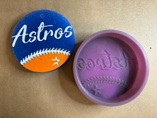 H-Town Baeball Mold for Freshies, Soap, Ice, Resin, etc.