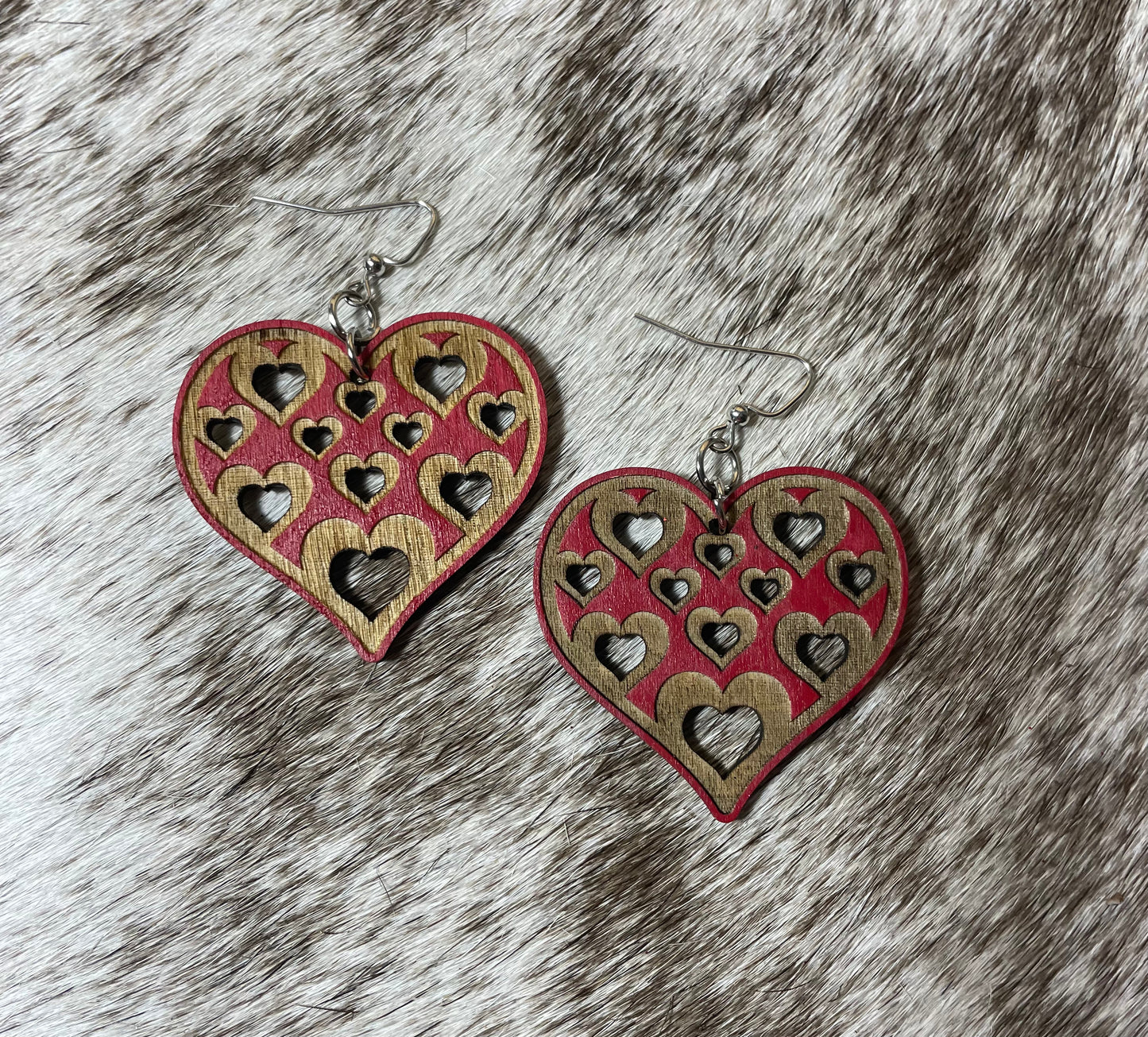 Heart Cut-out Dangle Earrings