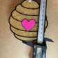 Beehive with Heart Mold for Freshies, Soap, Ice, Resin, etc.
