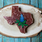 Leather Tooled Texas with Bluebonnet Mold for Freshies, Soap, Ice, Resin, etc.