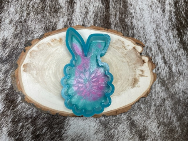 Squash Blossom Bunny with Bow Mold for Freshies, Soap, Ice, Resin, etc.