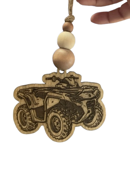 Unscented Wooden Car Charm