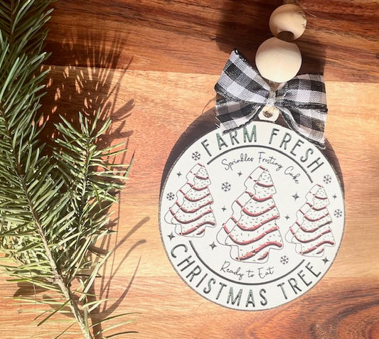 Farm Fresh Christmas Tree Ready to Eat Ornament