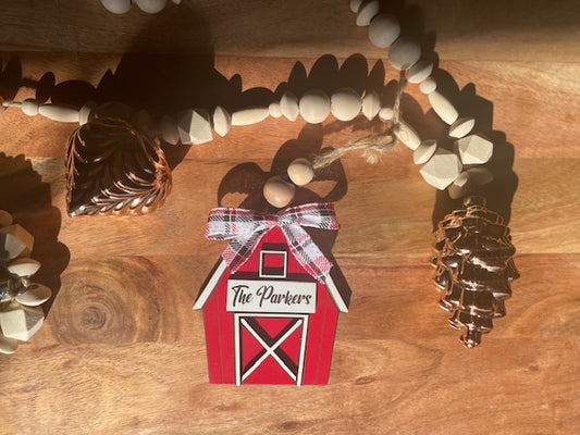 Personalized Barn Ornament