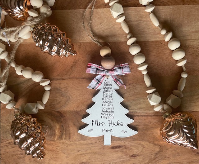 Personalized Teacher Ornament