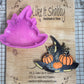 Witch Hat with Pumpkins Mold for Freshies, Soap, Ice, Resin, etc.