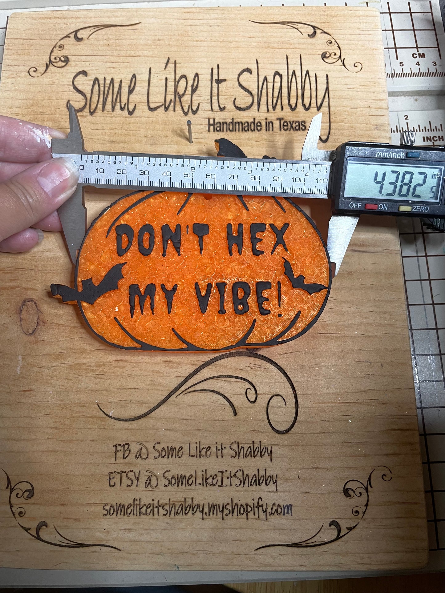 Don't Hex My Vibe Pumpkin Mold for Freshies, Soap, Ice, Resin, etc.