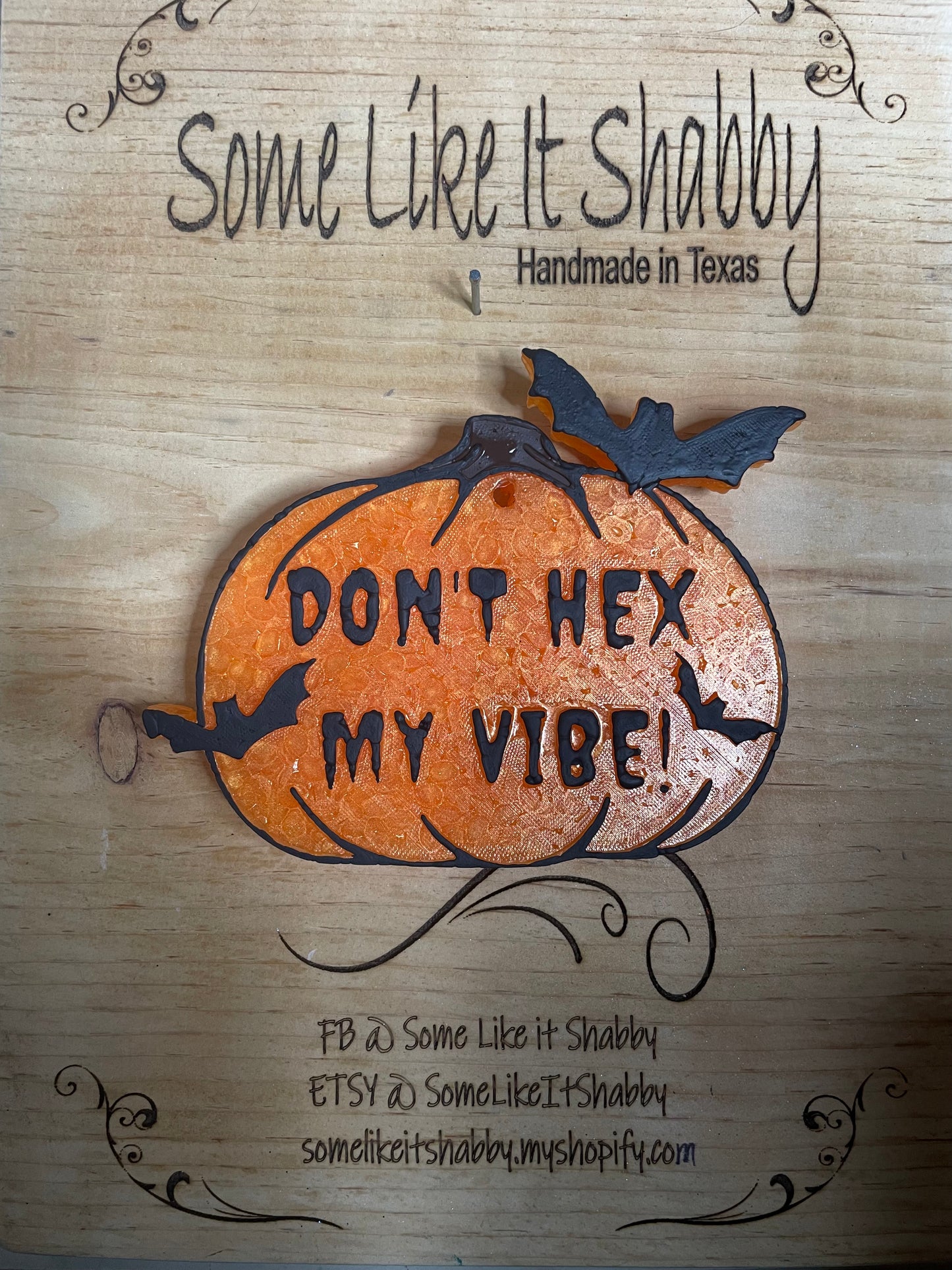 Don't Hex My Vibe Pumpkin Mold for Freshies, Soap, Ice, Resin, etc.