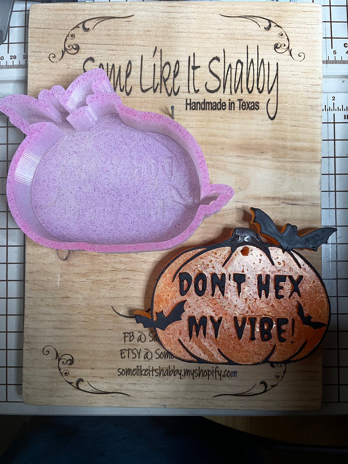 Don't Hex My Vibe Pumpkin Mold for Freshies, Soap, Ice, Resin, etc.