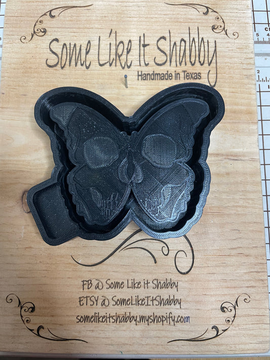 Butterfly with Skull Mold for Freshies, Soap, Ice, Resin, etc.