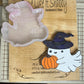 Ghost in Witch Hat Holding Pumpkin Mold for Freshies, Soap, Ice, Resin, etc.