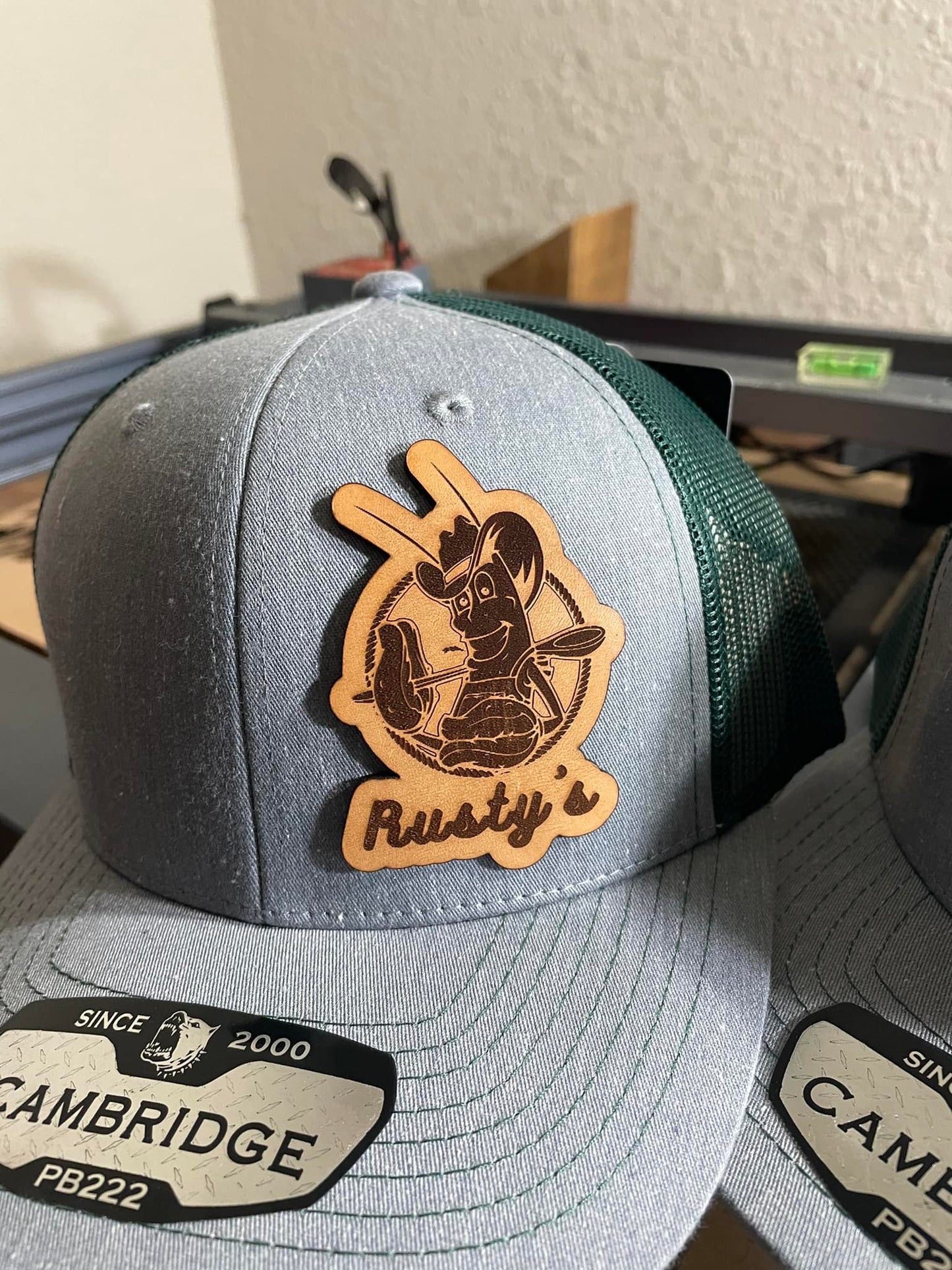Custom Hat with Leather Patch (Individual Orders)