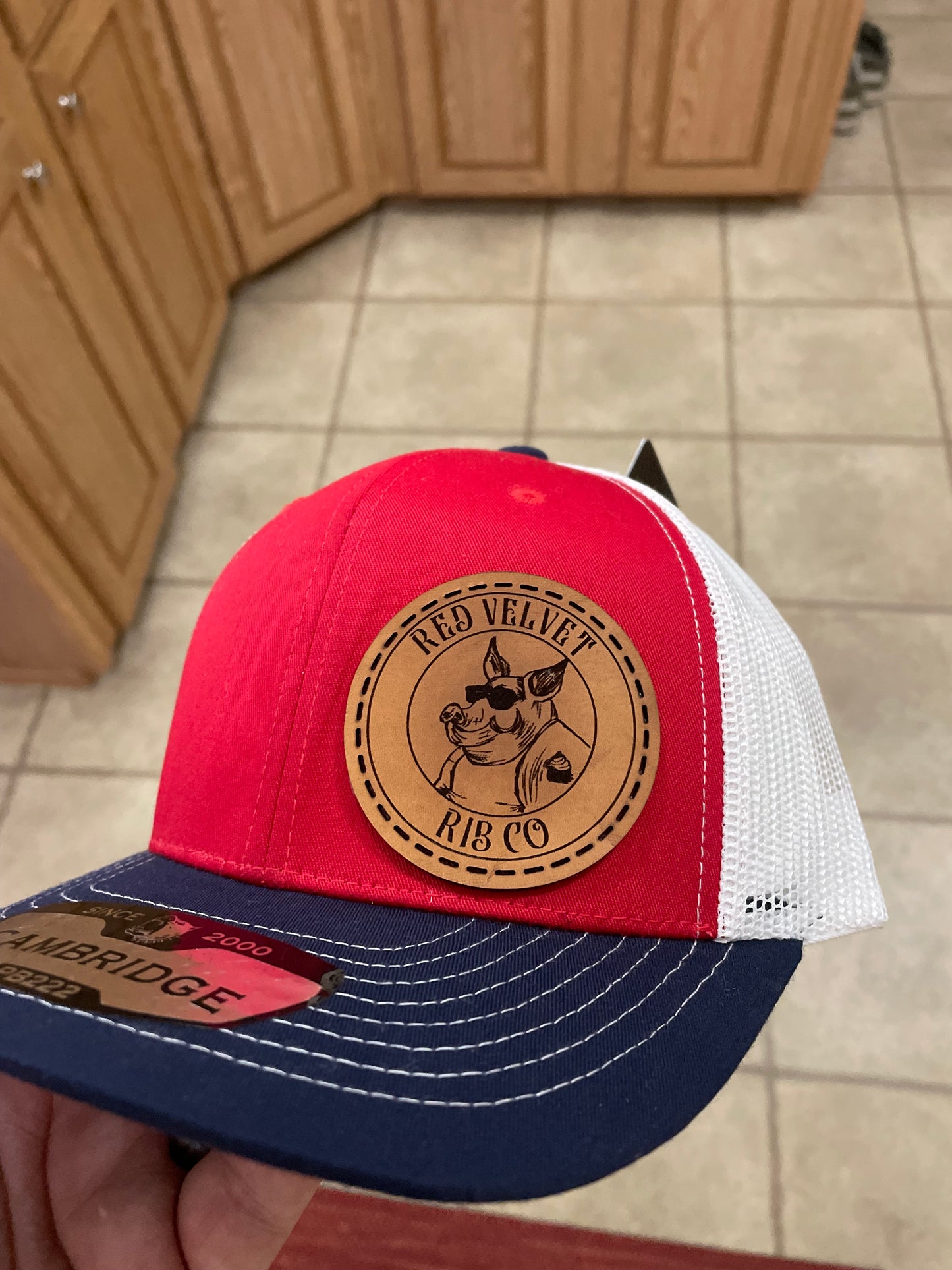 Custom Hat with Leather Patch (Individual Orders)