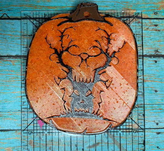 Creepy Pumpkin Mold for Freshies, Soap, Ice, Resin, etc.