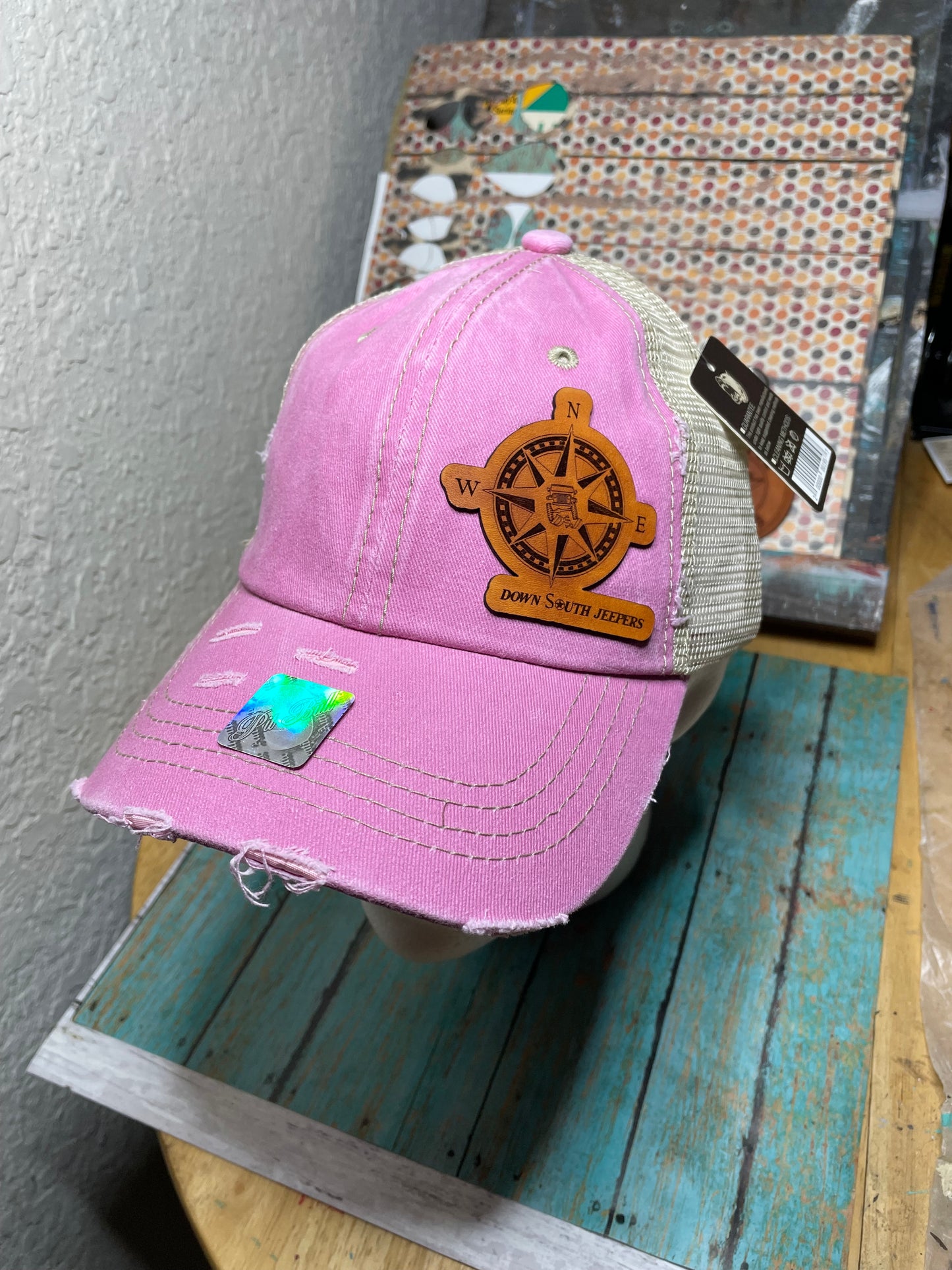 Custom Hat with Leather Patch (Individual Orders)