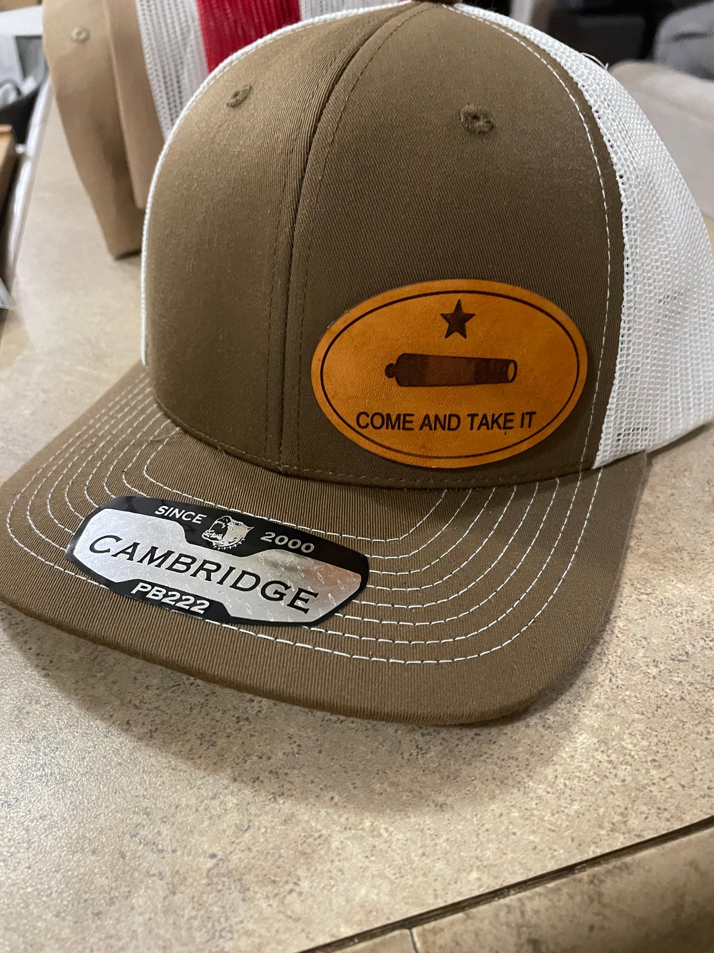 Custom Hat with Leather Patch (Individual Orders)